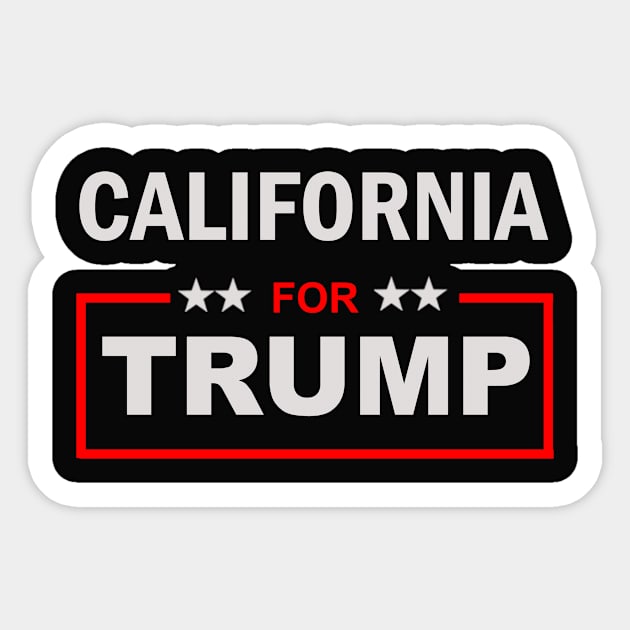 California for Trump Sticker by ESDesign